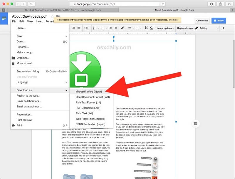 pdf to word for mac free download